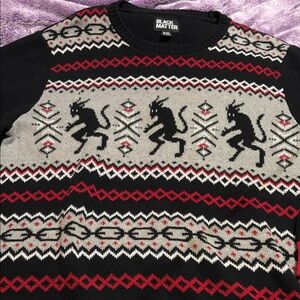 Black Matter Spooky Krampus Holiday Sweater